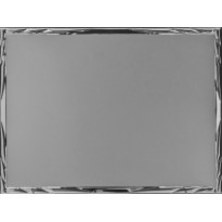 Pack 10 Aluminium plaques silver cm 23x18