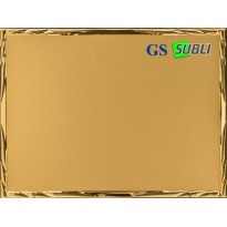 Aluminium plaque gold subli cm 20x15