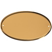 Plate aluminum gold 14,5x8,5