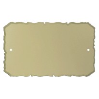 Plate aluminum gold 13x8,5