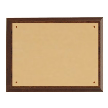 cod. 24.342 - Targa ottone e legno 33x26