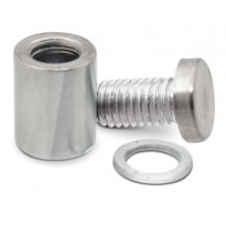 Meatl spacer 25x15 mm silver