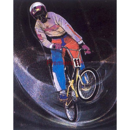 cod. P.CI08 - Cornice con Poster Bmx 24x18