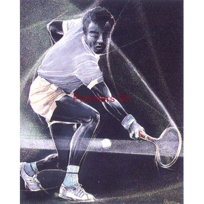 cod. P.TE29 - Cornice con Poster Tennis 24x18