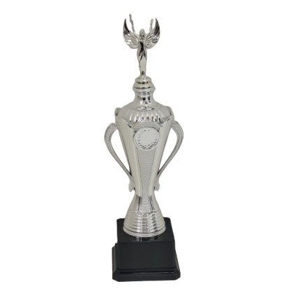 cod. P552.12752 - Trofeo con manici e coperchio cm 32